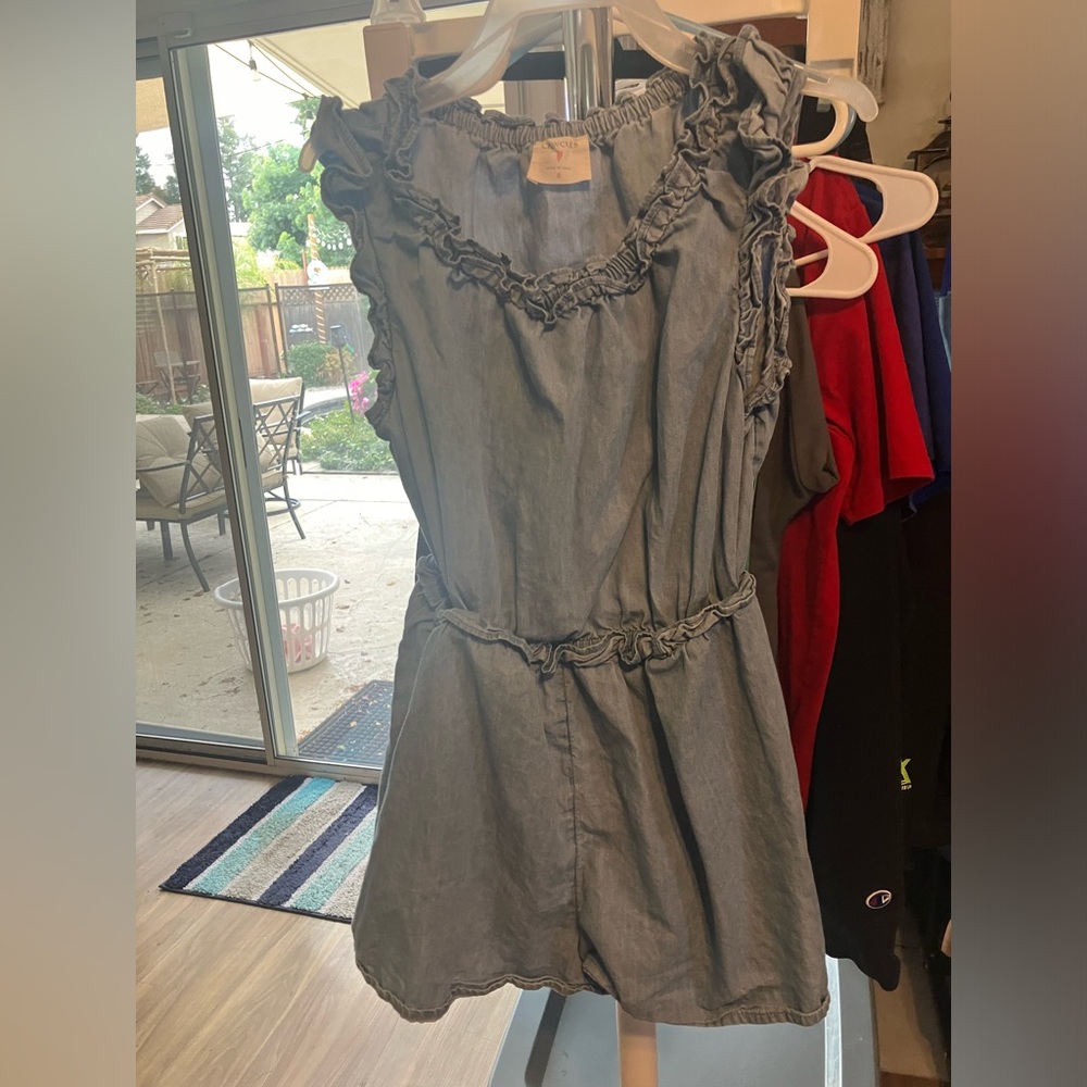 Crewcuts Size 8 Denim Romper